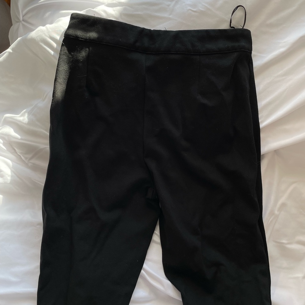 Black lace up pants (S) - Picture 2 of 4